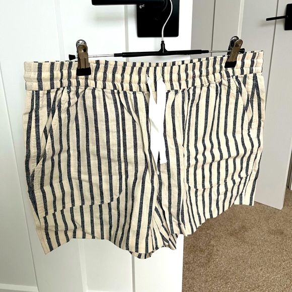 J. Crew Pants - J.Crew Linen Striped Shorts